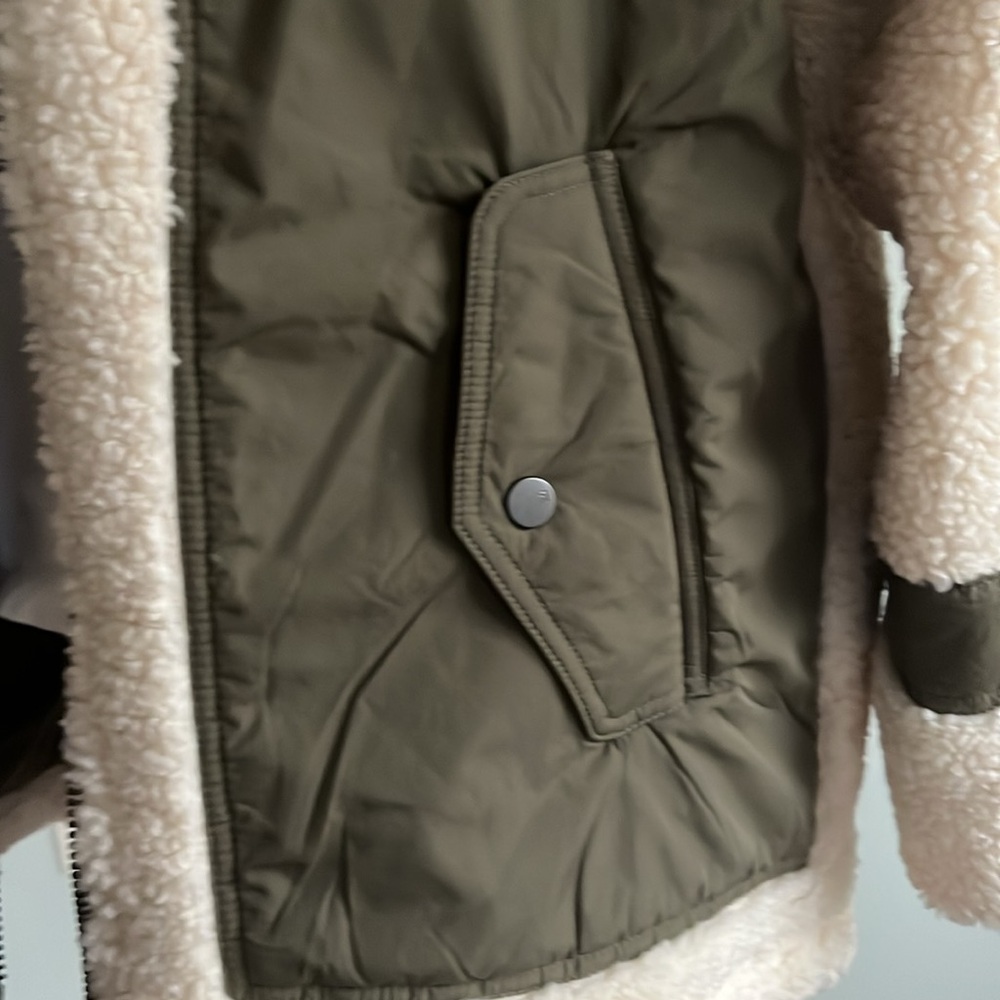 PILCRO MIXED SHERPA ANORAK JACKET - Picture 8 of 10